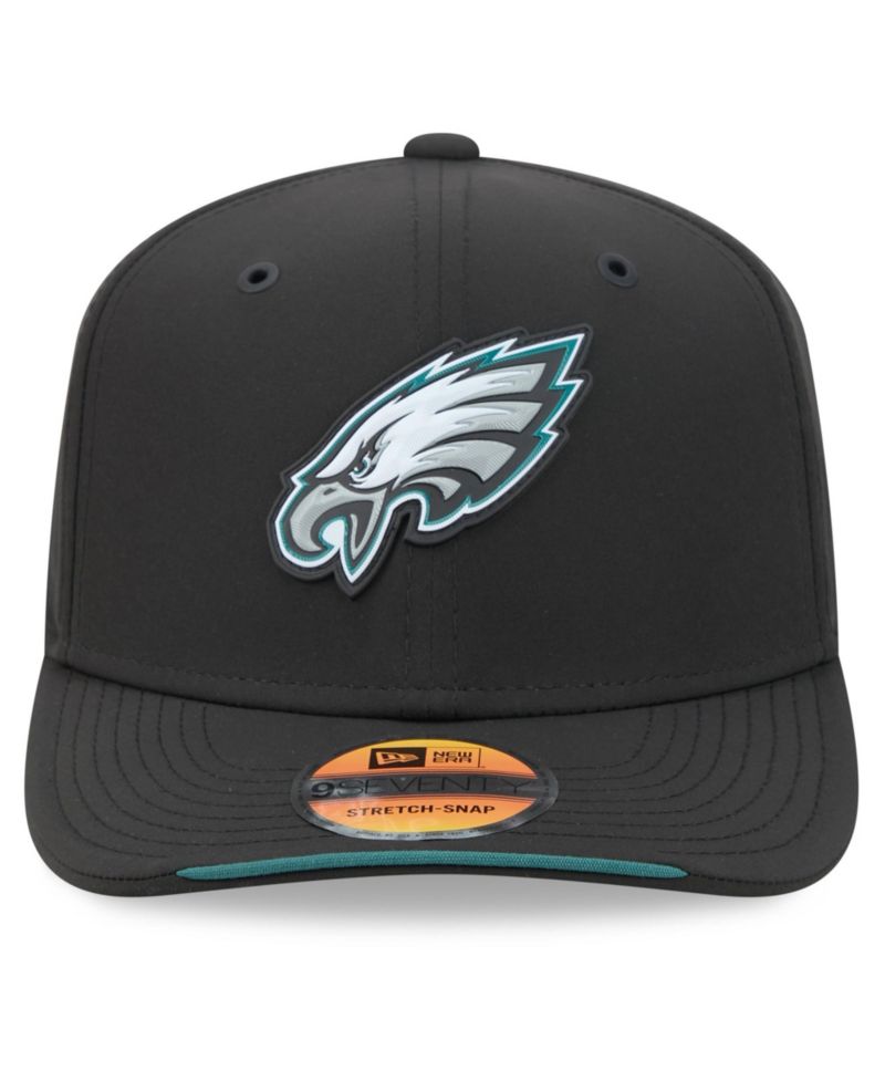 Men's Black Philadelphia Eagles 2026 Sideline 9SEVENTY Adjustable Hat