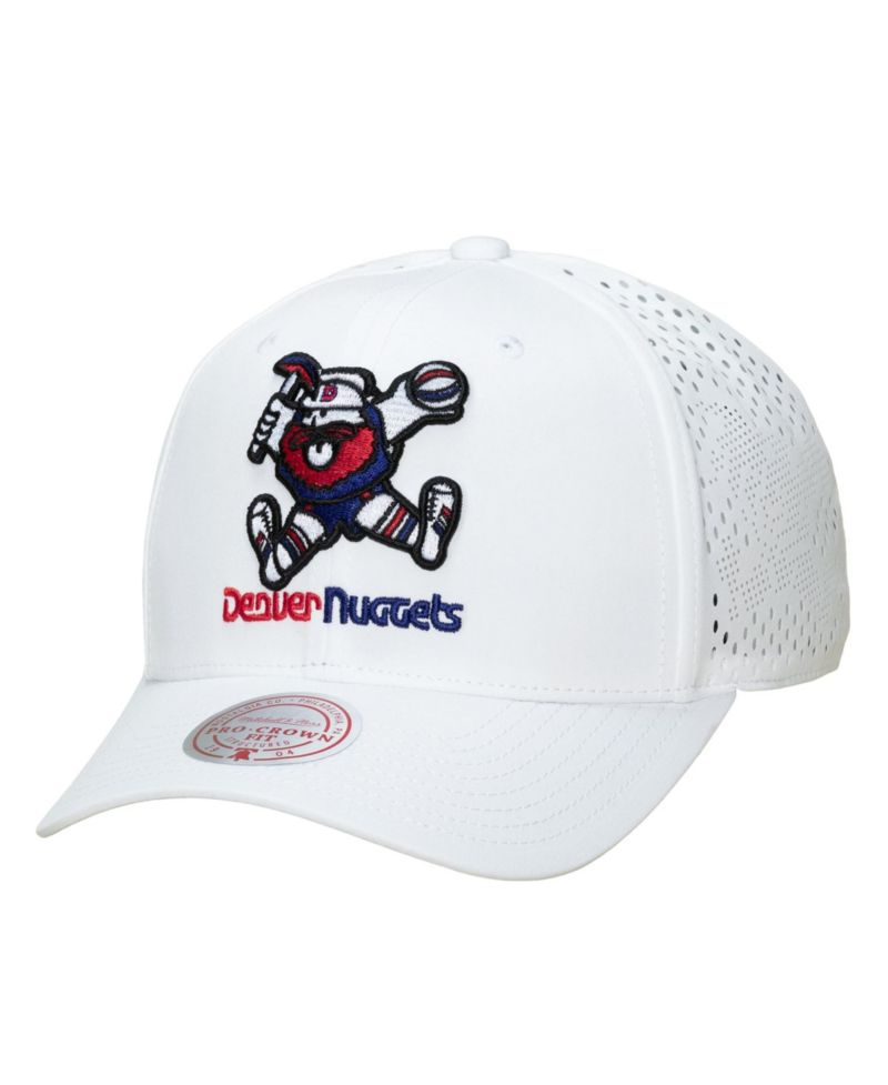 Men's White Denver Nuggets Perfect Lightweight Pro Crown Adjustable Hat