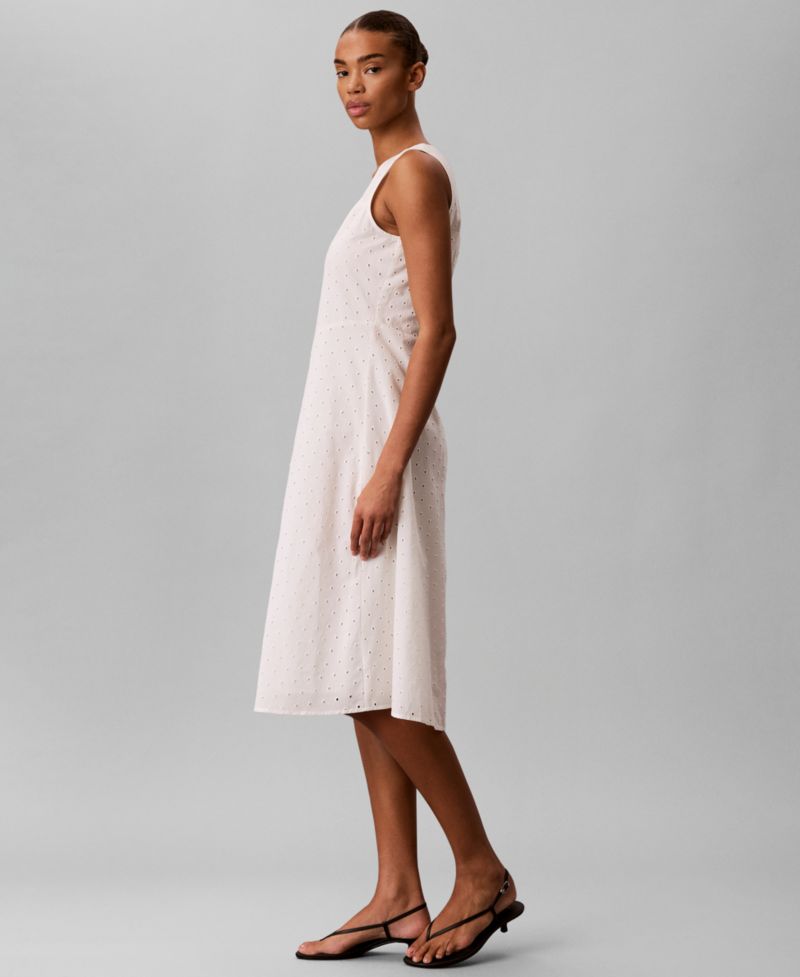 Women's Sleeveless V-Neck Midi Dress