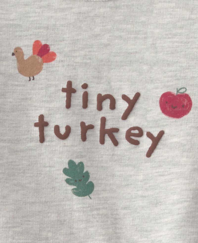 Baby Boys' and Girls' Tiny Turkey French Terry Top and Pants, 2-Piece Set
