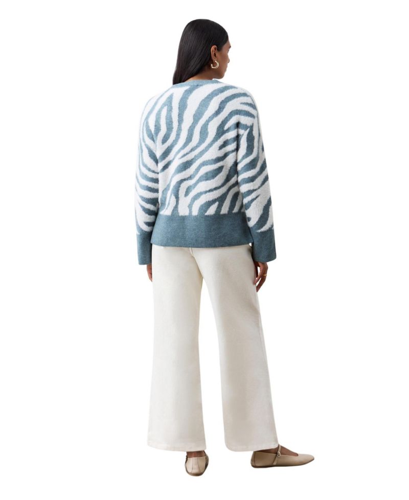 Women's Tully Animal Print Long-Sleeve Sweater