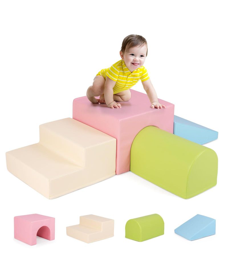 Climb and Crawl Foam Block Play Set for Infant Baby