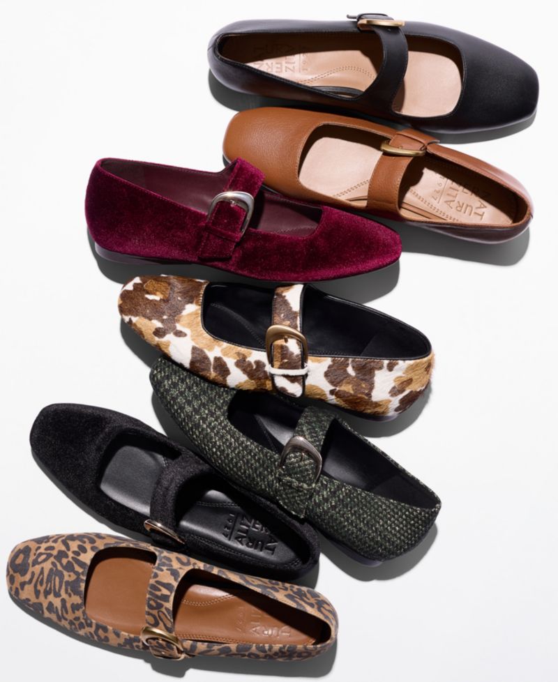 Women's Cosmic Square Toe Mary Jane Ballet Flats