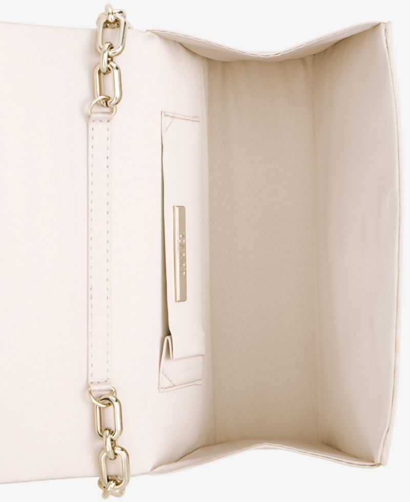 Imitation Pearl XL Diamond Mini Flap Clutch