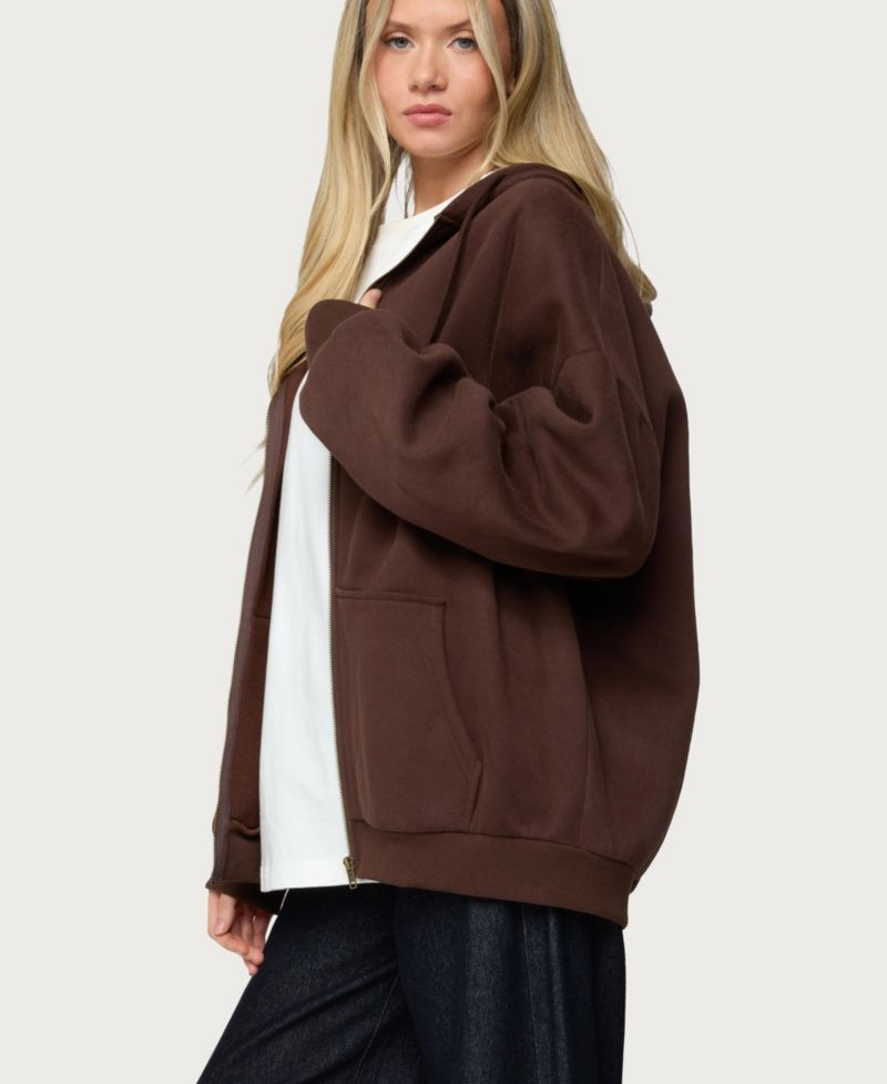 Women's Polyester Cotton Elvie Oversized Hoodie