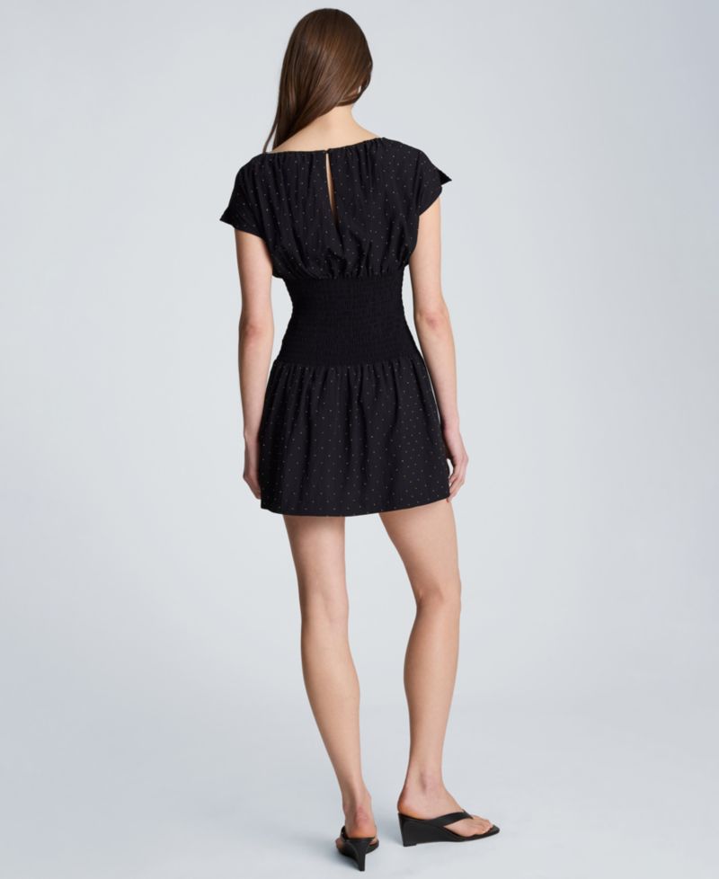 Women's Smocked Waist Mini Dress