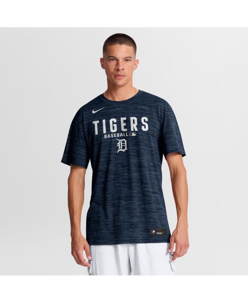 Men's Navy Detroit Tigers Authentic Collection Velocity Dri-FIT T-Shirt