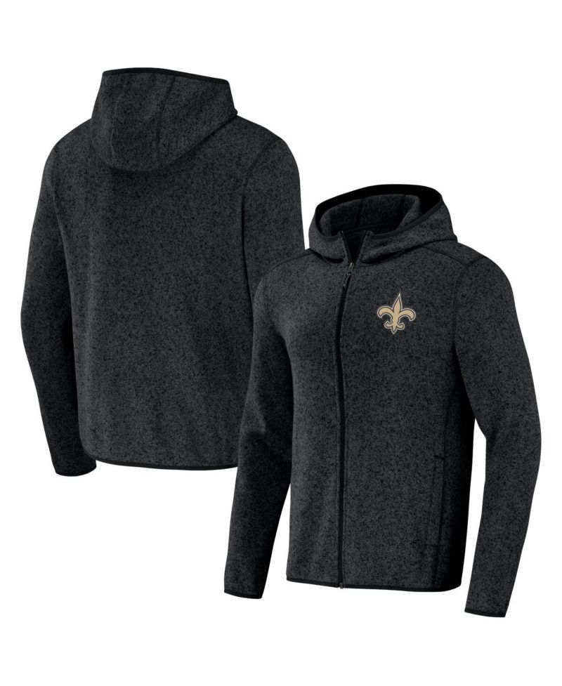 Men's NFL x Darius Rucker Collection by Black New Orleans Saints Fleece Pullover Hoodie