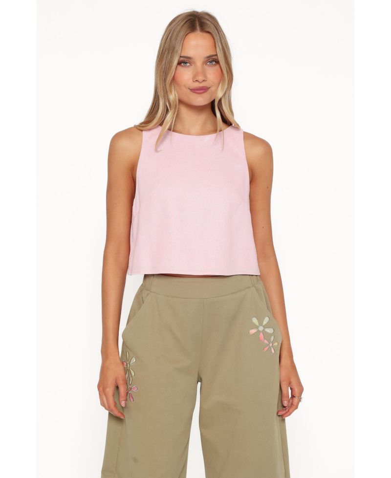 Women's Madison Cropped High-Neck Tank Top