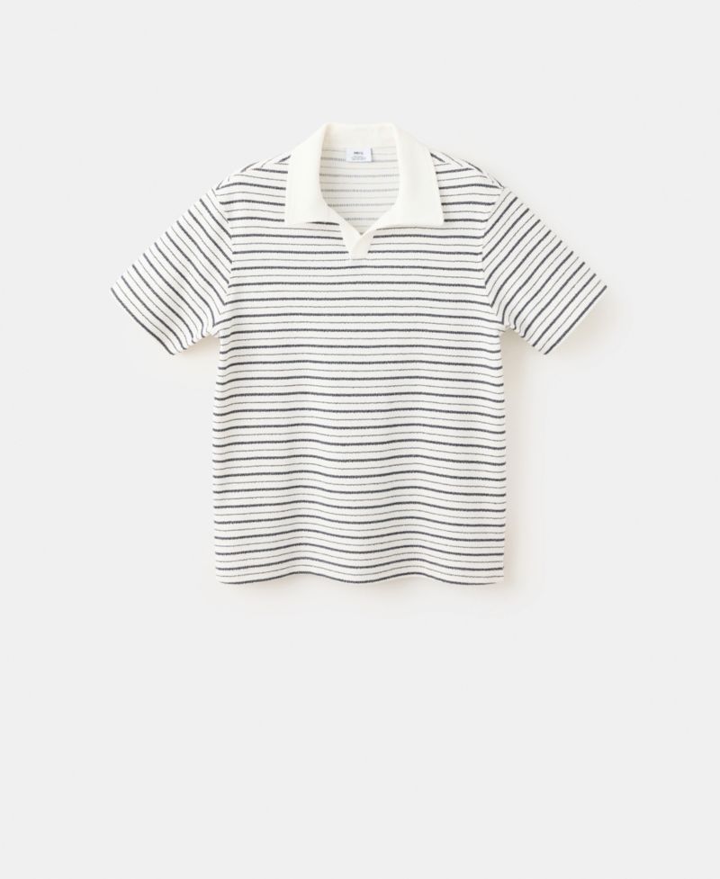 Men's Regular Fit Cotton Striped Polo Shirt