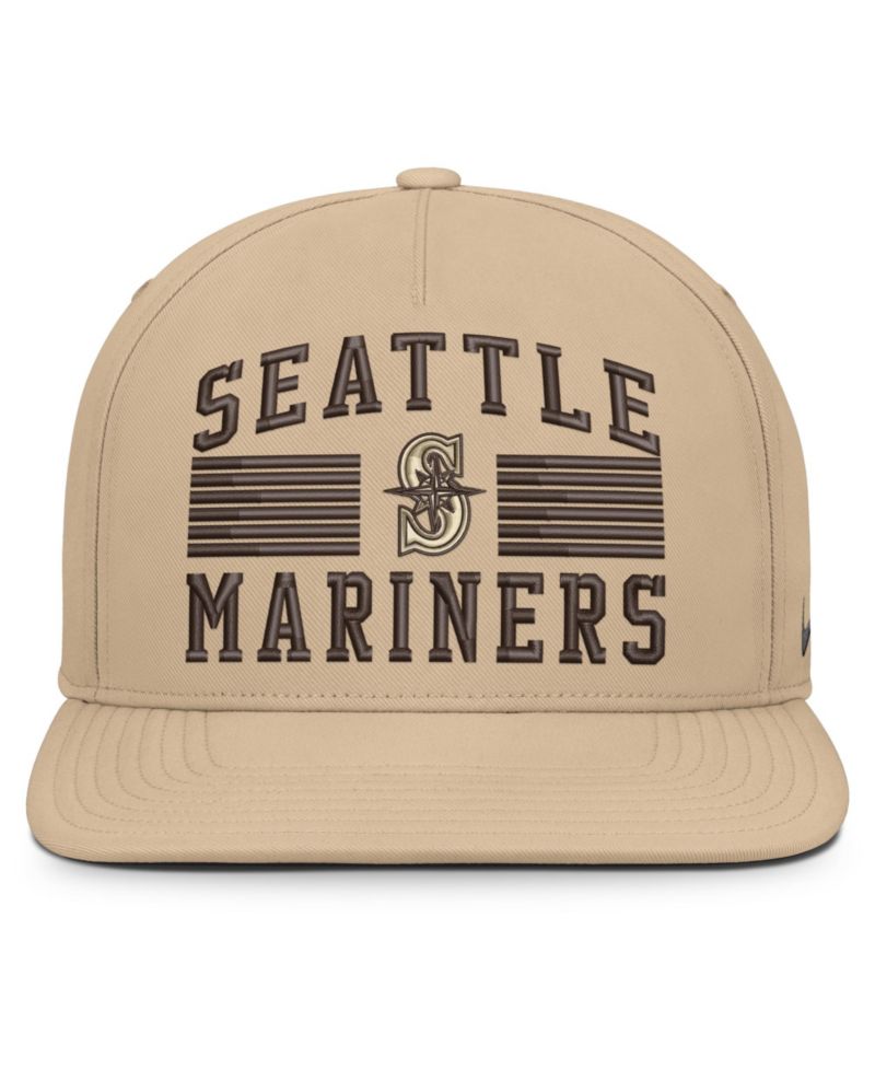 Men's Khaki Seattle Mariners Desert Pro AeroBill Dri-FIT Snapback Hat