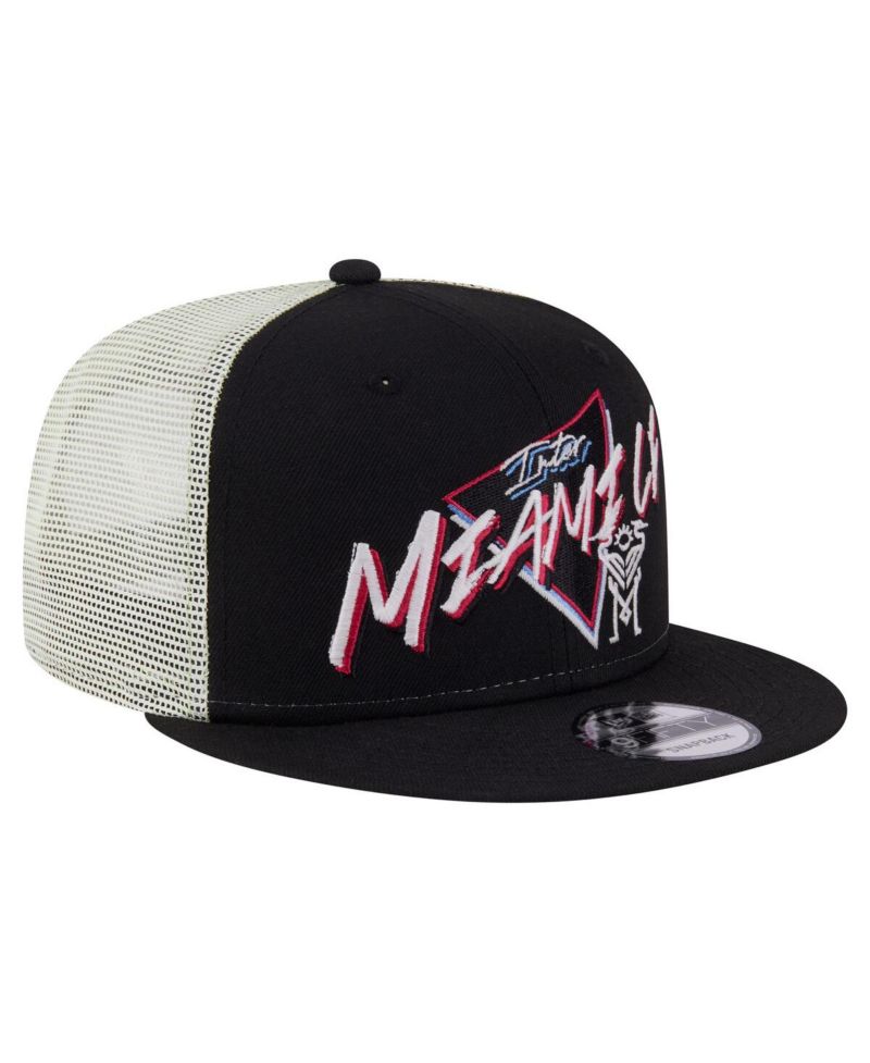 Men's Black Inter Miami CF Neon 9FIFTY Snapback Hat