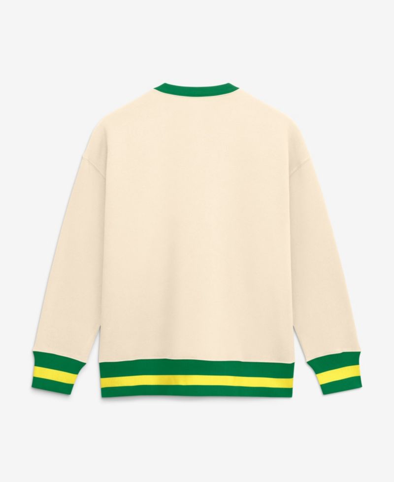 Women's Natural Oregon Ducks Oversized Legacy Arch Phoenix Sweatshirt