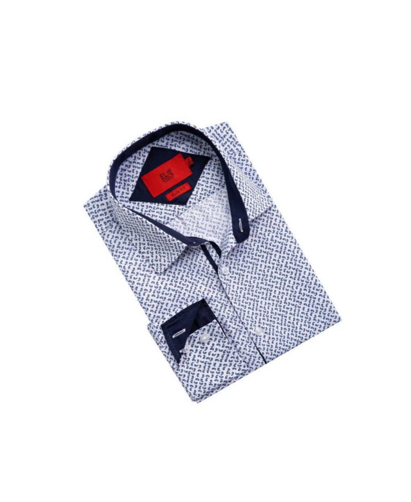 Men's Slim Fit Paisley Shirt By
