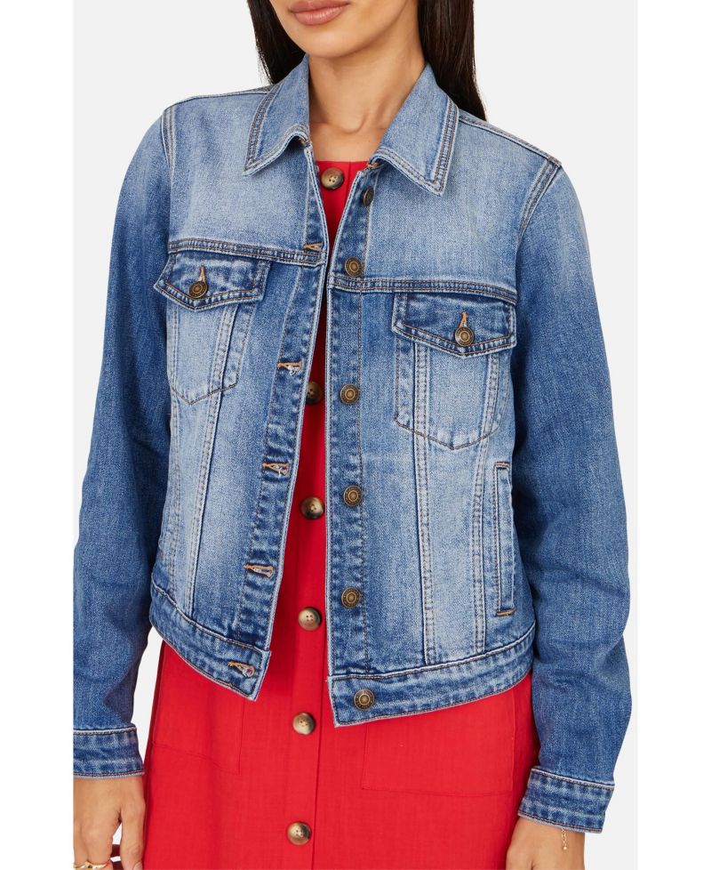 Women's Stretch Washed Denim Jacket