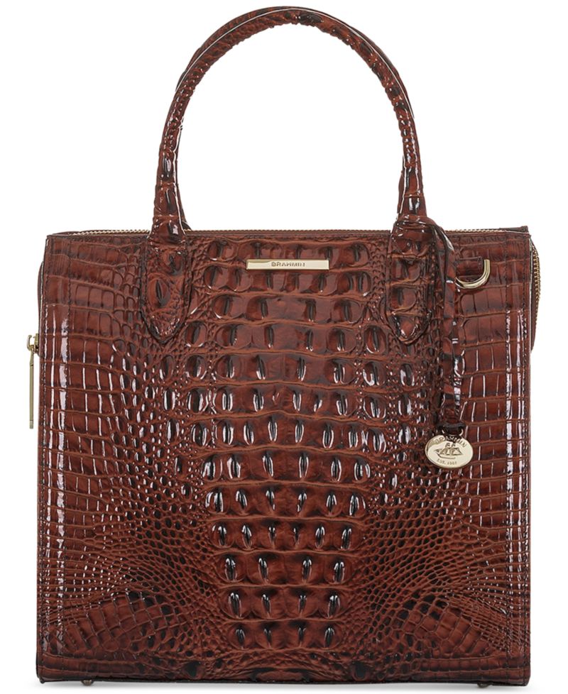 Caroline Melbourne Medium Leather Satchel Bag