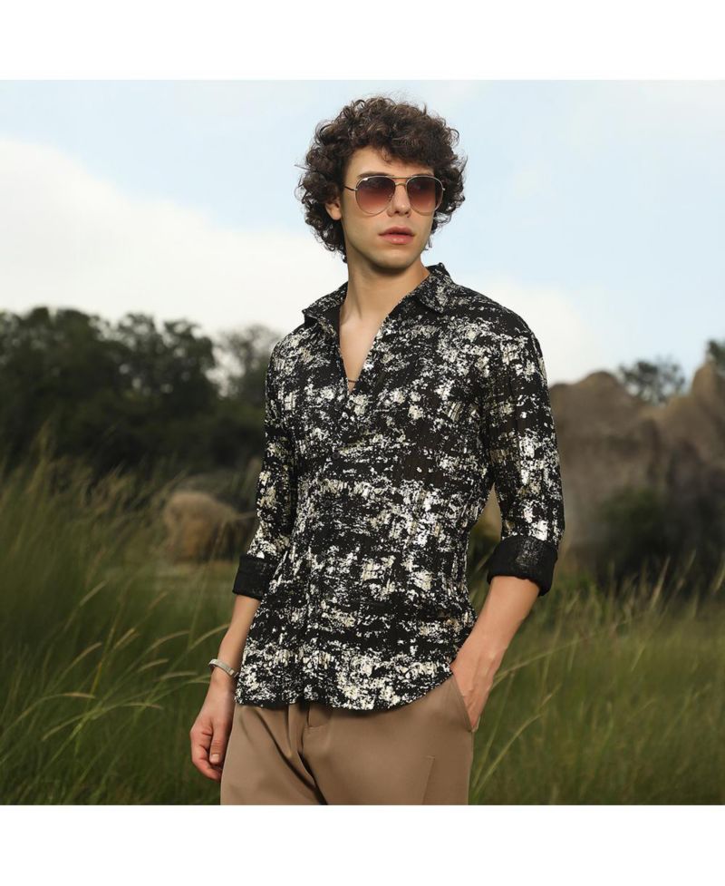 Textured Foil Shirt