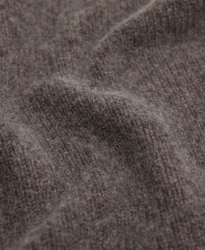 Selection Cashmere/Wool-Blend Triangular Knit Wrap Scarf