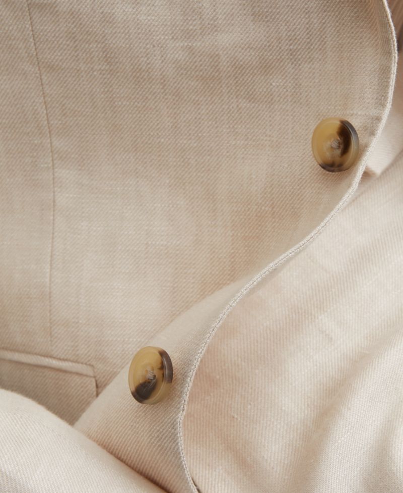 Men's Atlantic Tailored-Fit Single-Breasted Linen-Twill Blazer