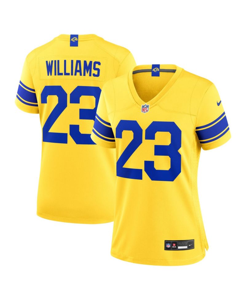 Women's Kyren Williams Los Angeles Rams Classic Sol Game Jersey