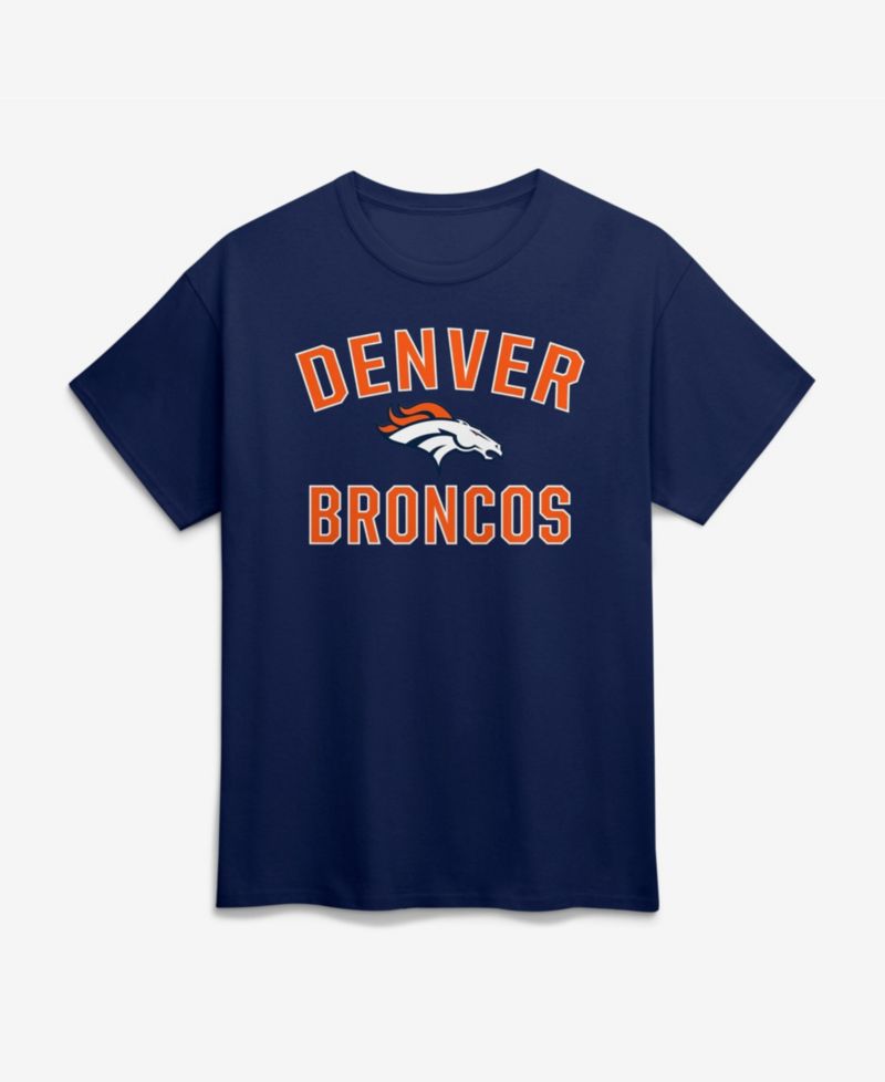 Men's Navy Denver Broncos Cotton Victory Arch T-Shirt