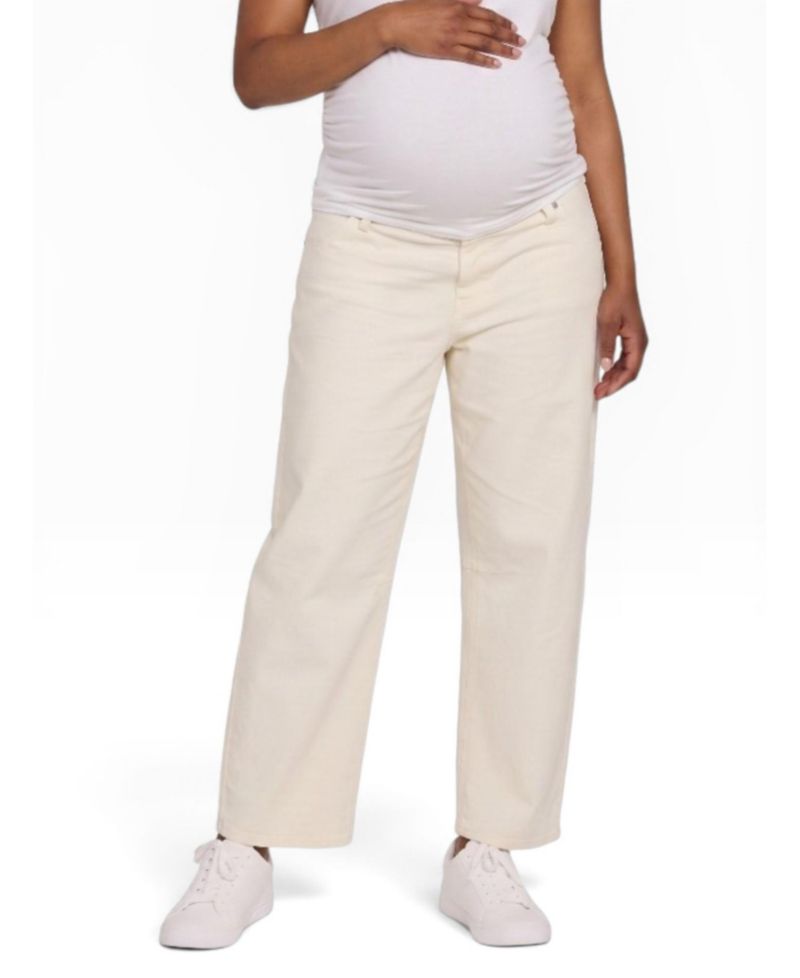 Women's Motherhood Under the Belly Dart Barrel Leg Jean