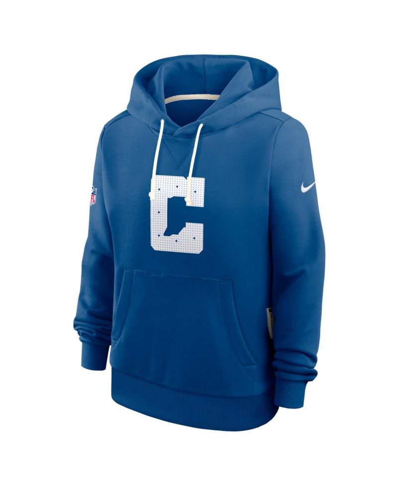 Women's Royal Indianapolis Colts Sideline Standard Issue Initial Home Dri-FIT Hoodie