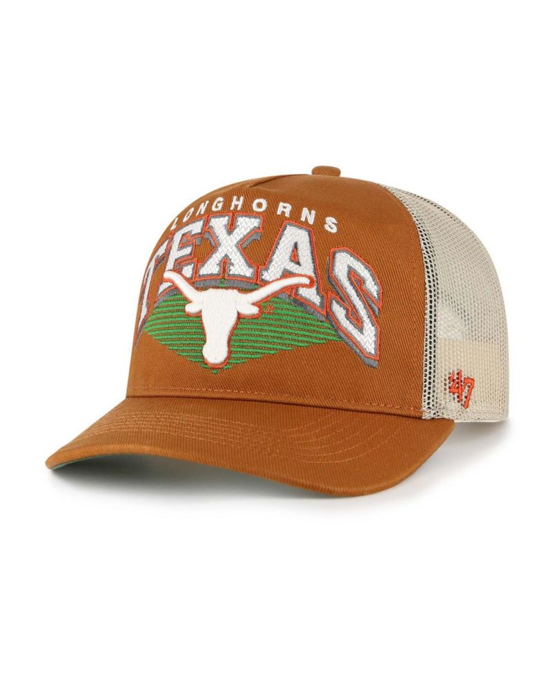 Men's Burnt Orange Texas Longhorns Pomona Mesh Hitch Adjustable Trucker Hat