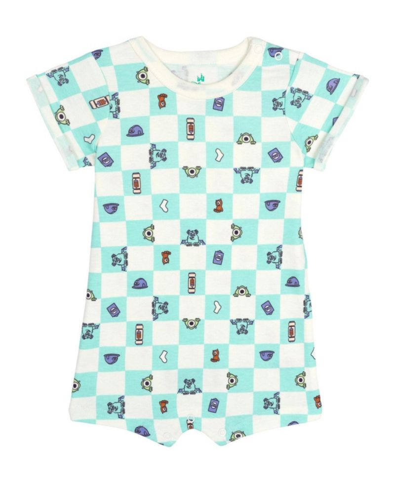 Baby Boys' 2-Piece Romper and Bucket Hat Set