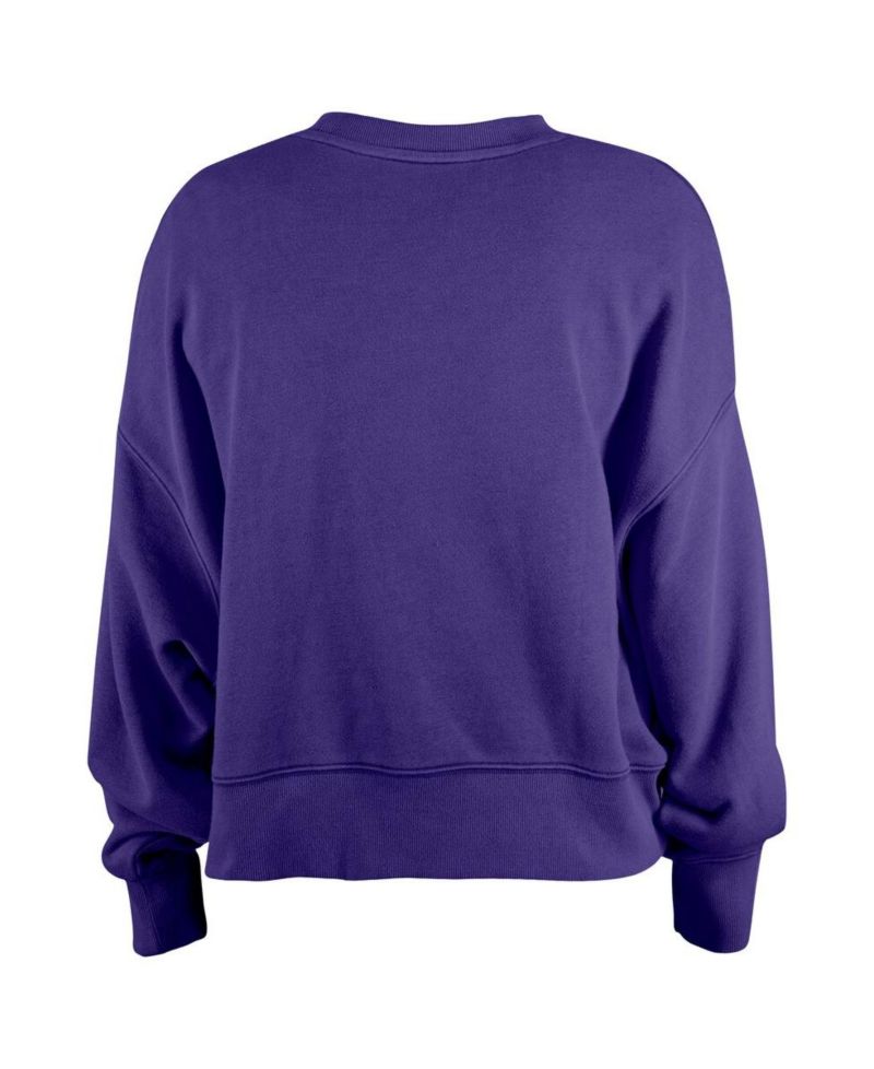 Girl's Purple Baltimore Ravens Flip Sequin Sweatshirt