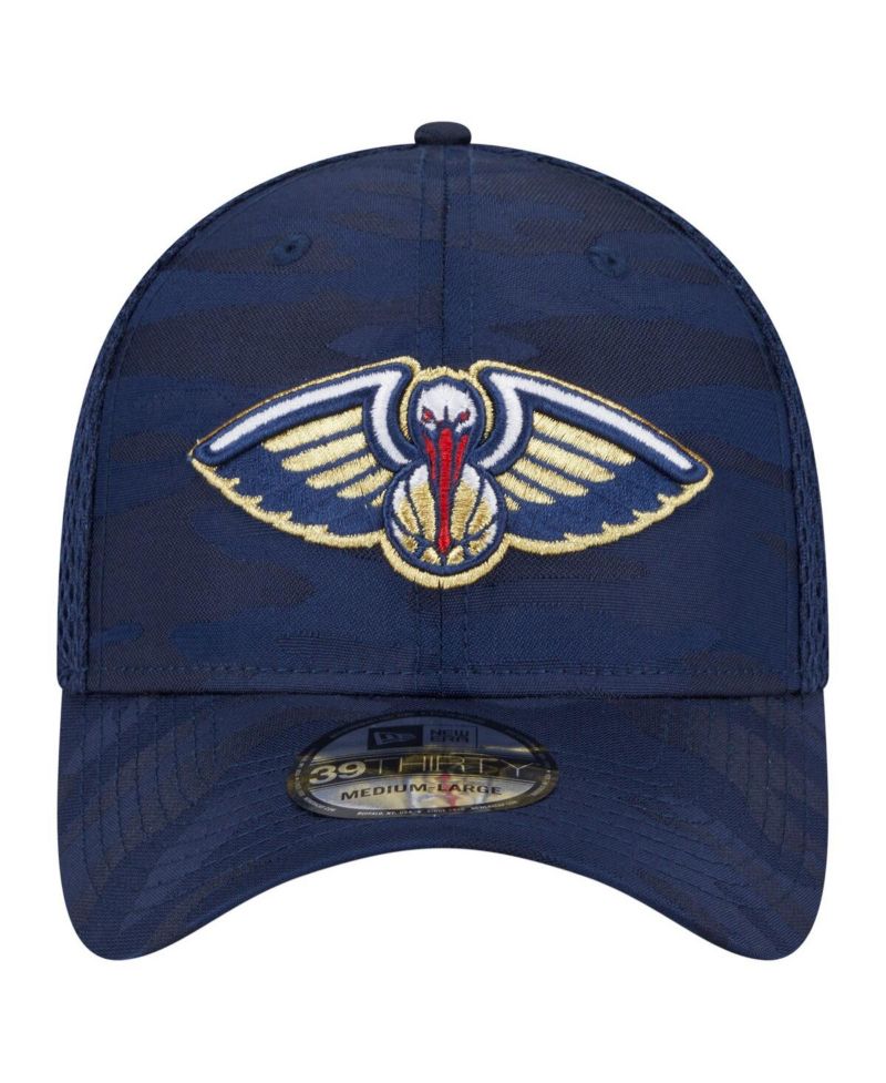 Men's Navy New Orleans Pelicans Subtle Camo 39THIRTY Flex Hat