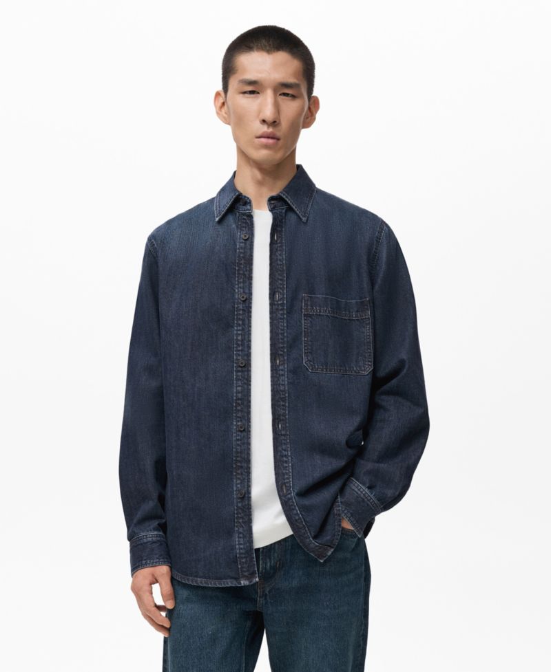 Men's Pocket Denim Overshirt
