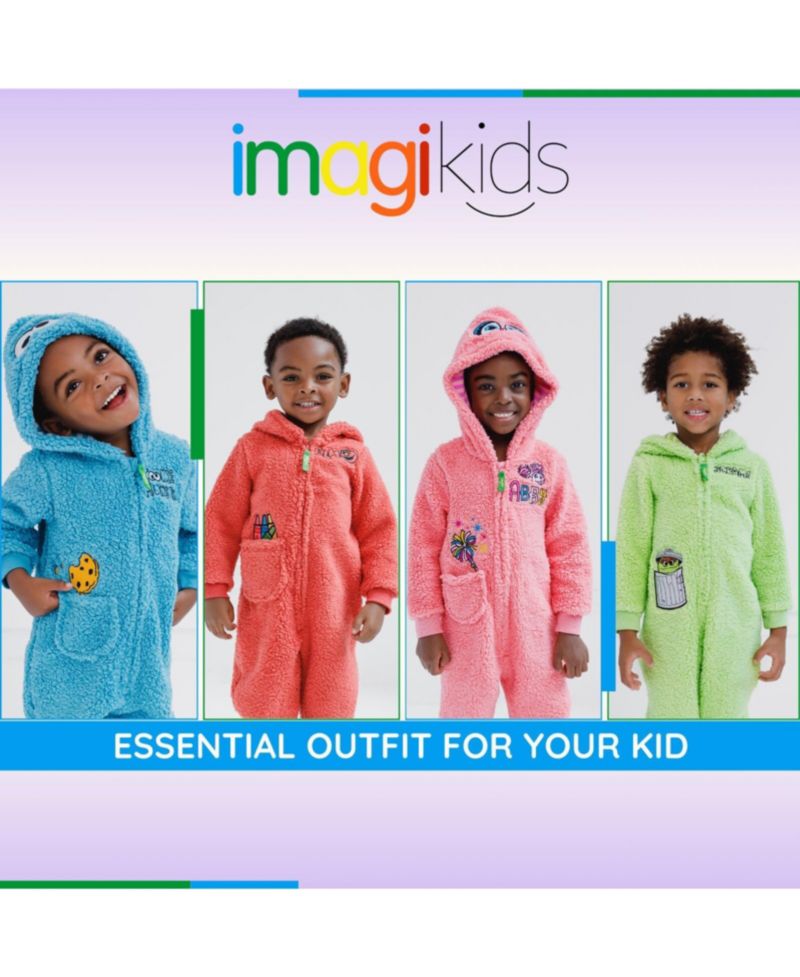 Baby Boys (Newborn-24 months) Cozy Sherpa Zip Up Cosplay Costume Coverall