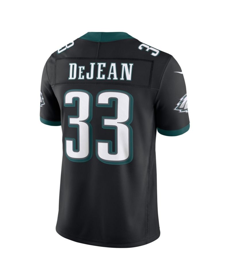 Men's Cooper DeJean Black Philadelphia Eagles Alternate Vapor F.U.S.E. Stitched Limited Jersey