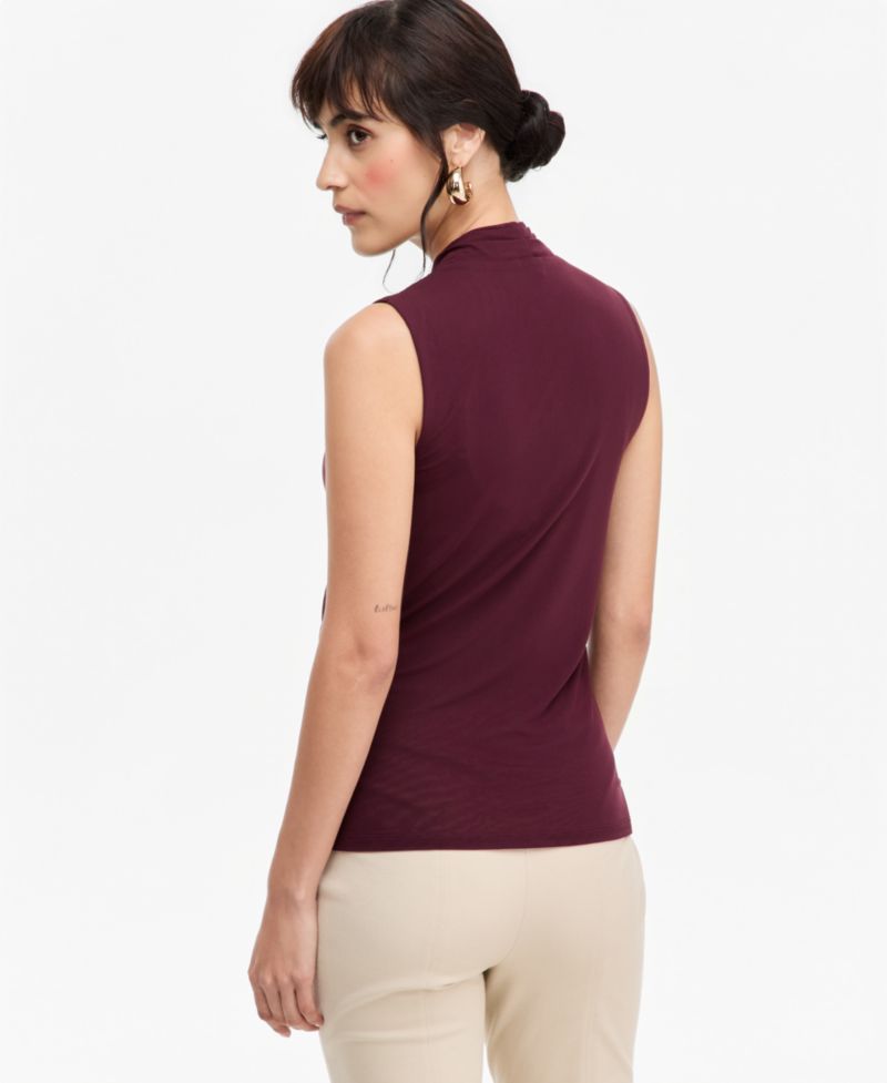 Women's Mesh Surplice Tank