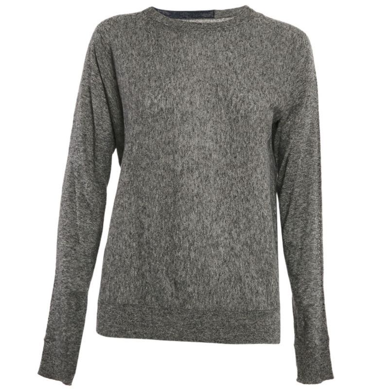 Women's Grey Cashmere Full Sleeve Crisp Sweater