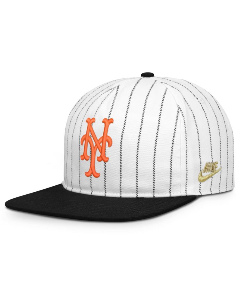 Men's White/Black New York Mets Cooperstown Collection Pro Adjustable Hat