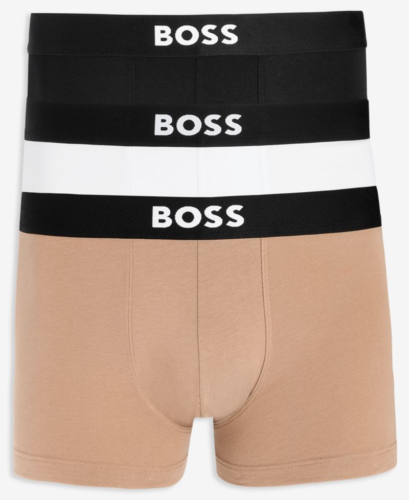 Men's 3-Pack Stretch Cotton Trunks