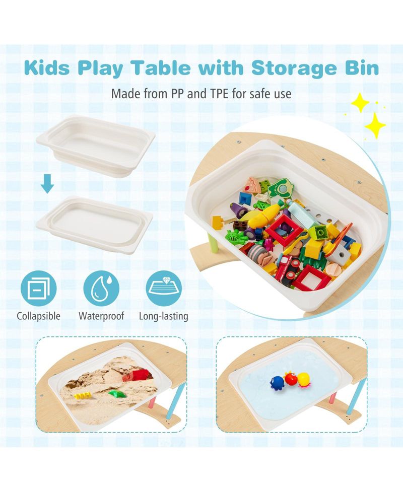 6-in-1 Wooden Climbing Activity Center with Removable Cushion, 3-Piece Set