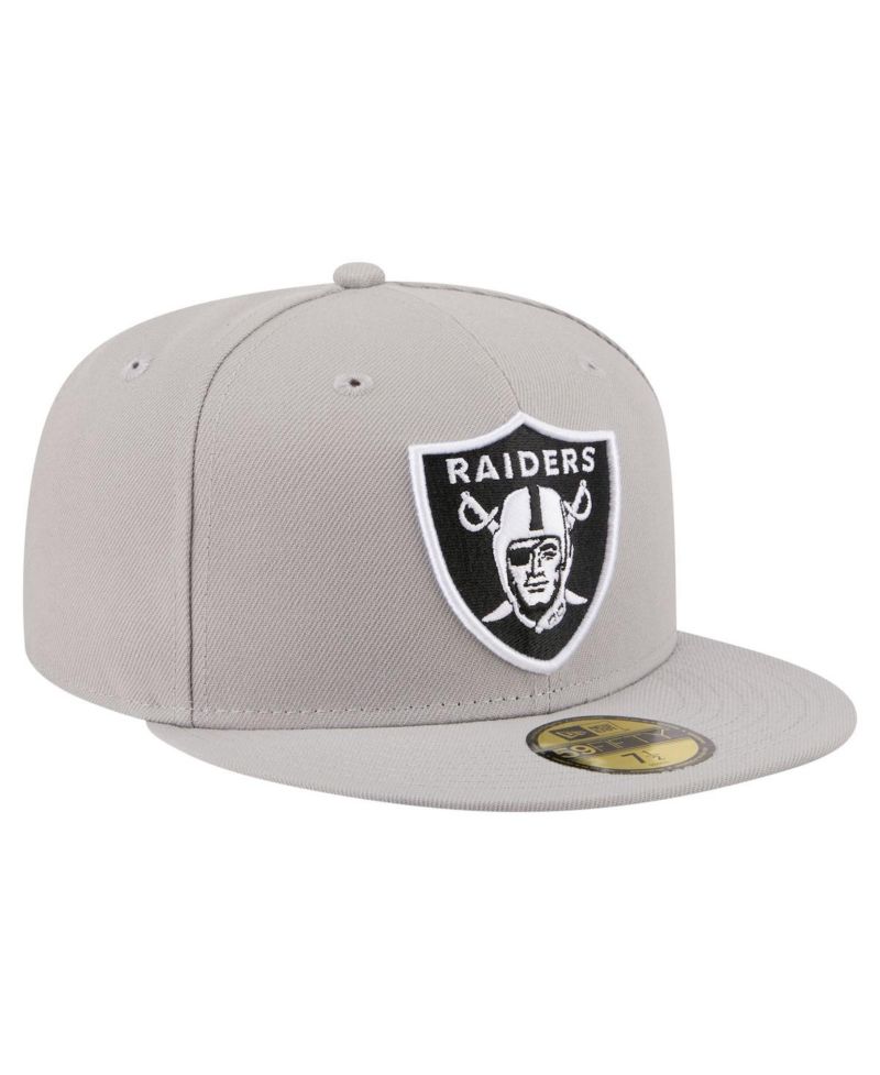 Men's Gray Las Vegas Raiders 59FIFTY Fitted Hat