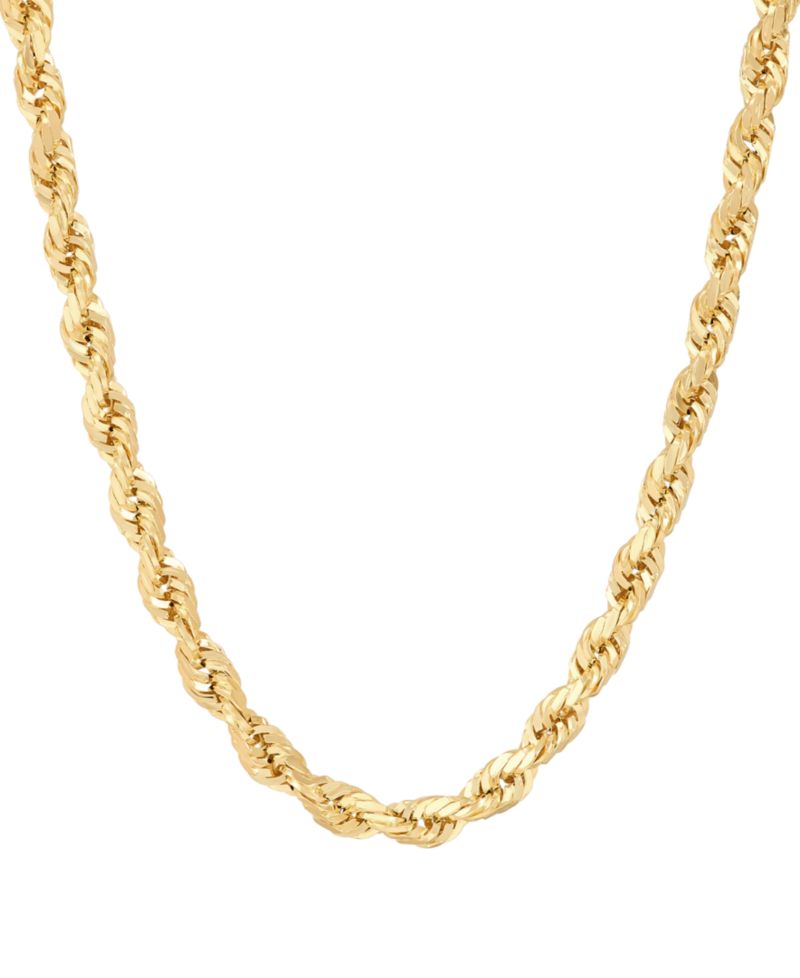Macy's Rope Chain 22" in 10k Yellow Gold (4mm)