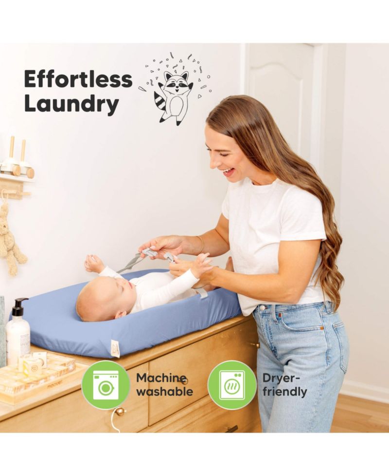 2pk Isla Changing Pad Covers for Girl, Boy, Soft Contoured Diaper Changing Table Pad Cover Sheets Neutral