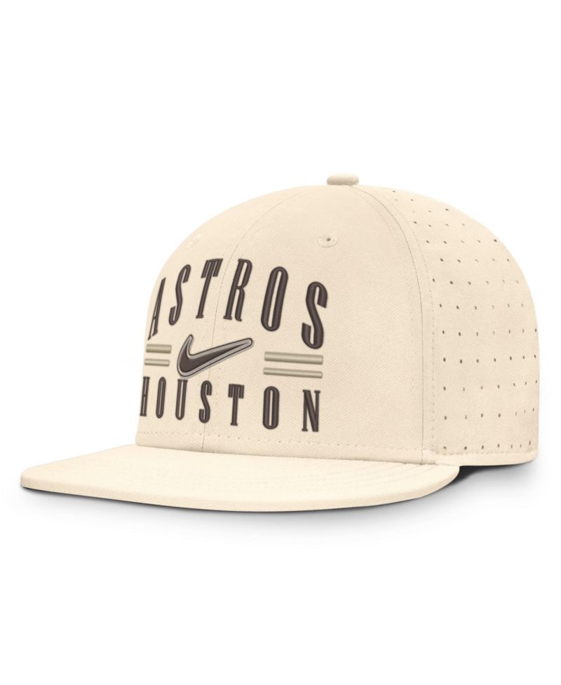 Houston Astros True Flat Bill High Crown Fitted Hat