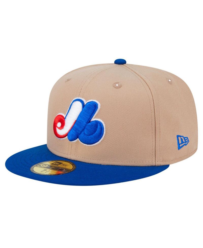 Men's Khaki Montreal Expos 59FIFTY Fitted Hat