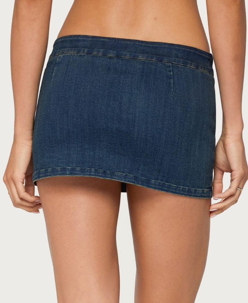 Women's Taliyah Low-Rise Denim Mini Skort