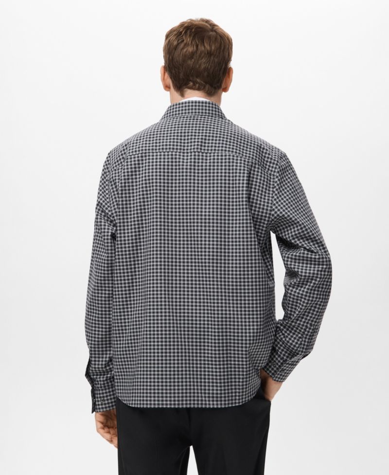Men's Cotton Relaxed-Fit Check Shirt
