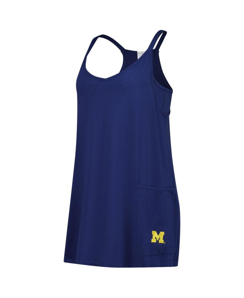 Women's Navy Michigan Wolverines Active Pocketed Skort Dress