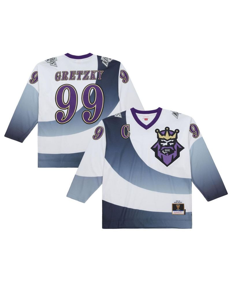Men's Wayne Gretzky White Los Angeles Kings 1995-96 Power Play Jersey
