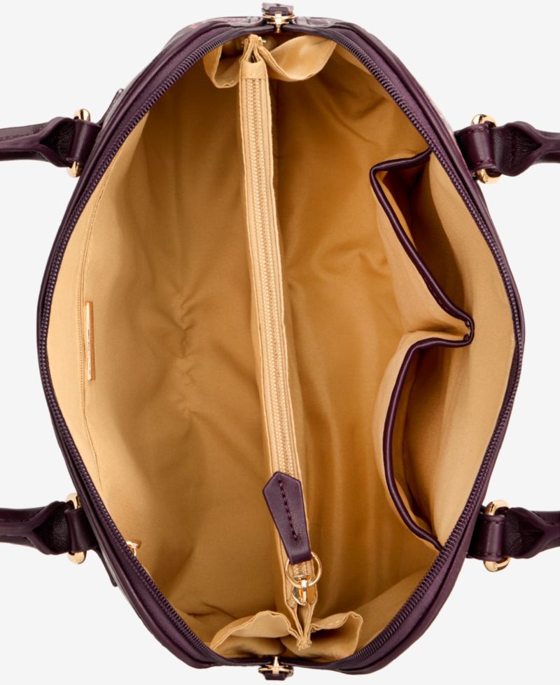 Floral Detailed Dome Satchel