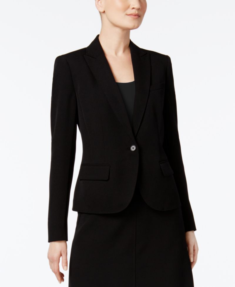 Missy Executive Collection Single-Button A-Line Skirt Suit Set